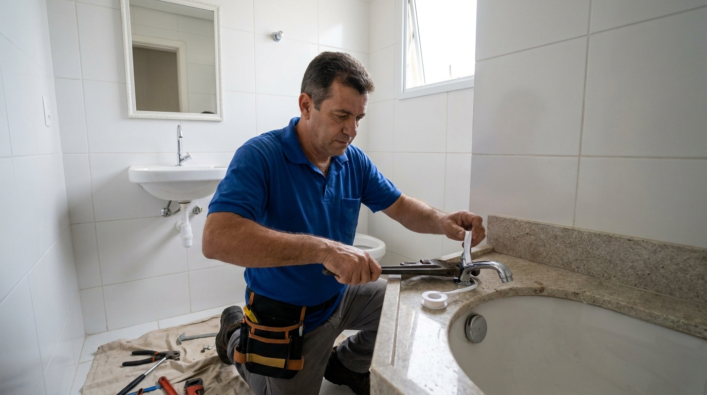 Instalação de torneira de cozinha em Campinas‑SP