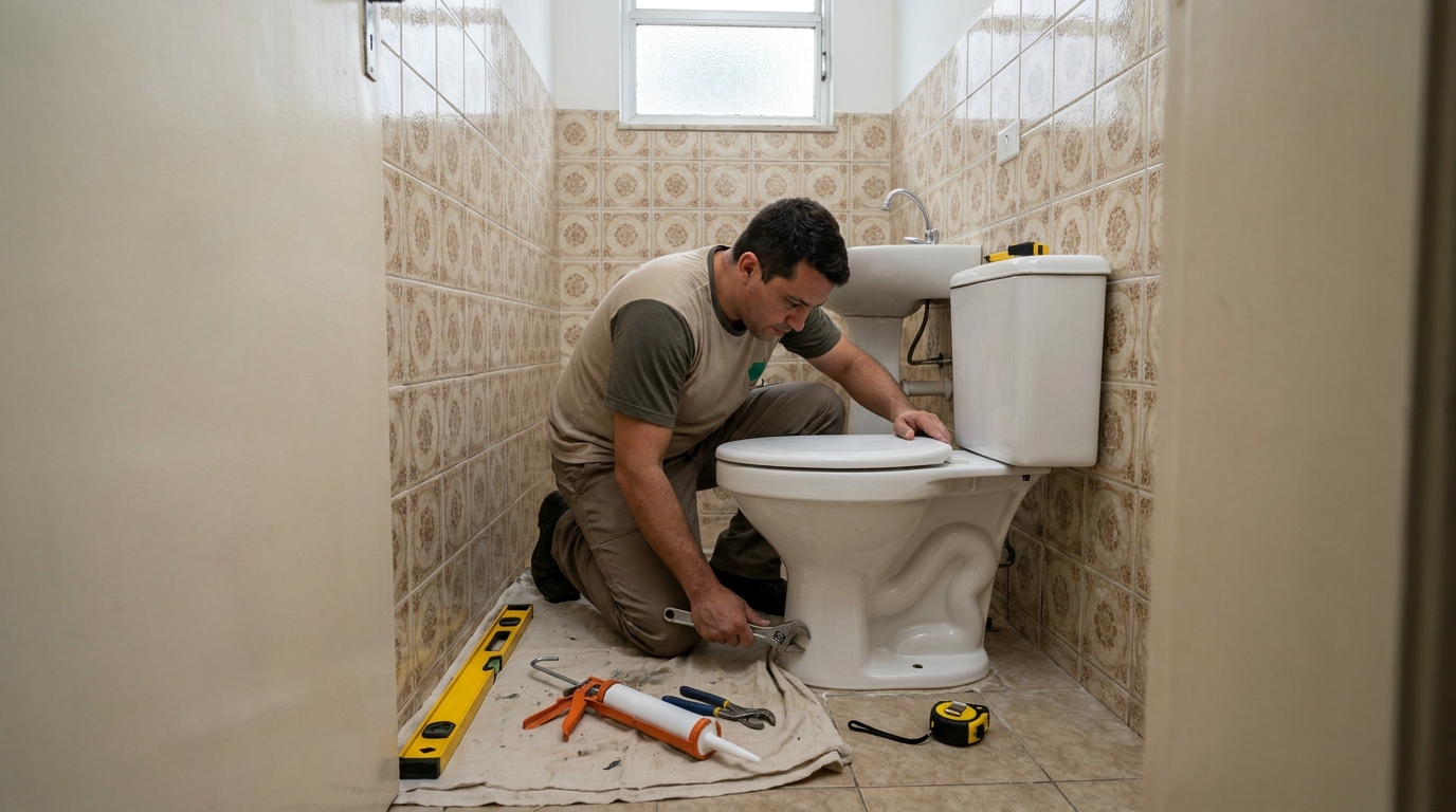 Instalação de vaso sanitário em Campinas‑SP
